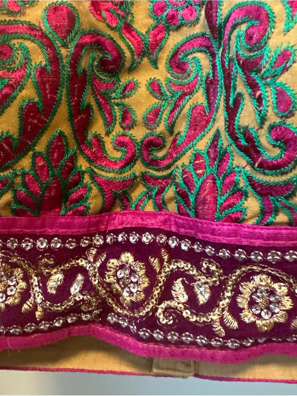 Handmade Embroidered Indian Choli Blouse | Floral Crop Top Festival Ethnic Boho - Picture 3 of 16
